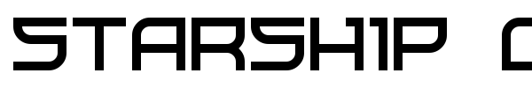 Starship One font preview